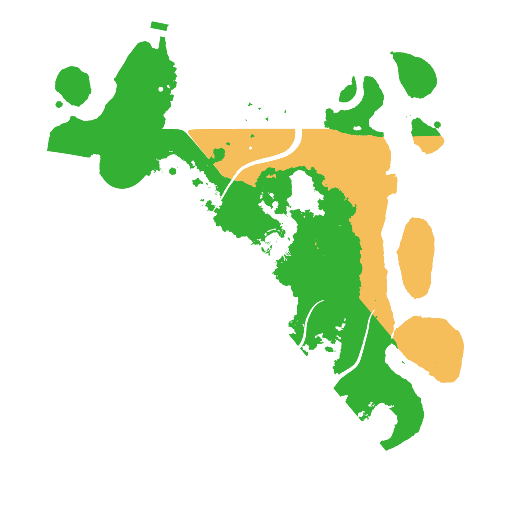 Biome Rust Map: Procedural Map, Size: 3000, Seed: 1574166448