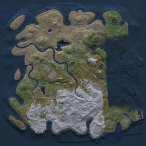 Thumbnail Rust Map: Procedural Map, Size: 4250, Seed: 1323051928, 16 Monuments
