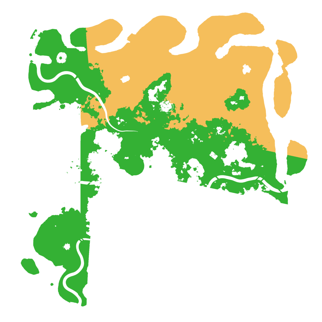 Biome Rust Map: Procedural Map, Size: 4500, Seed: 332536128