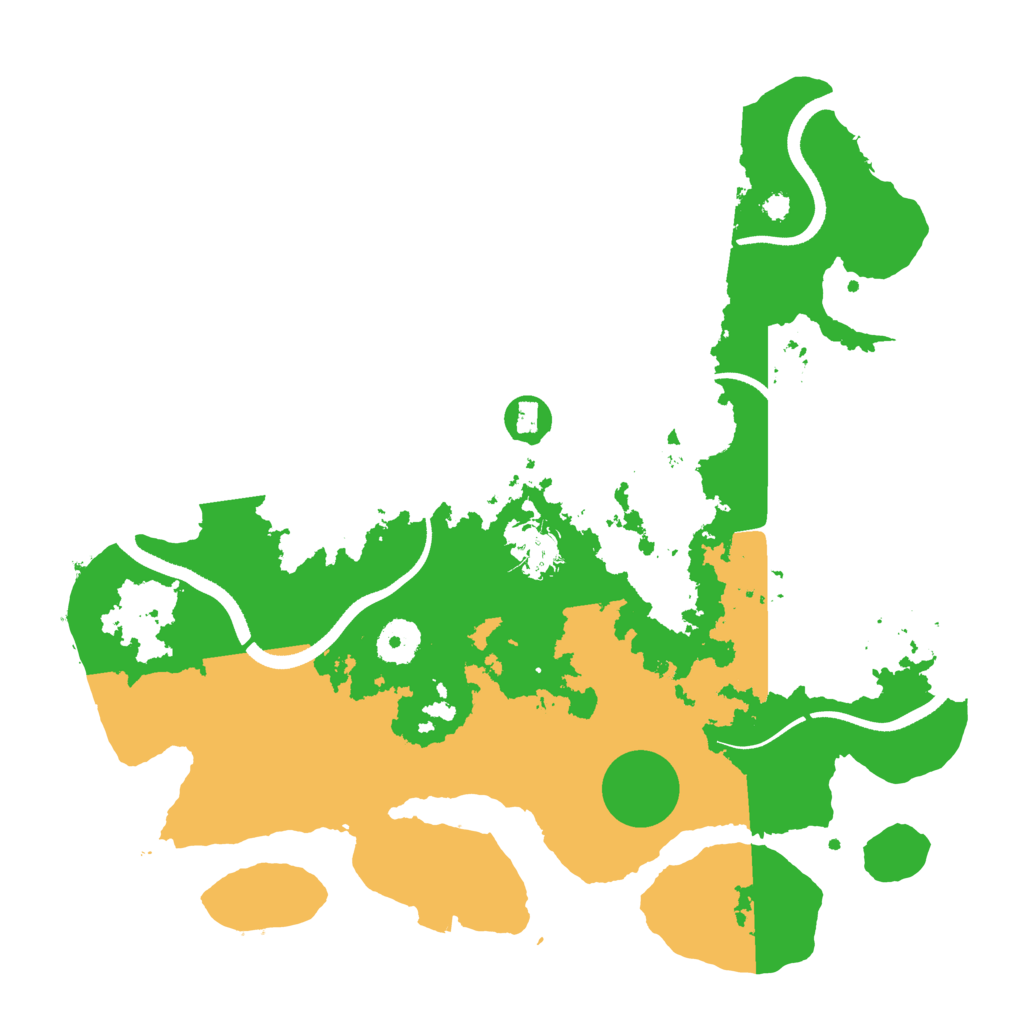 Biome Rust Map: Procedural Map, Size: 3500, Seed: 2027200378