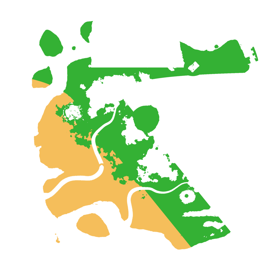 Biome Rust Map: Procedural Map, Size: 2800, Seed: 229213996