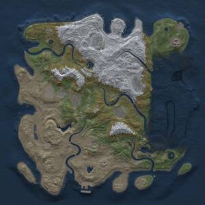 Thumbnail Rust Map: Procedural Map, Size: 4250, Seed: 1342958504, 16 Monuments