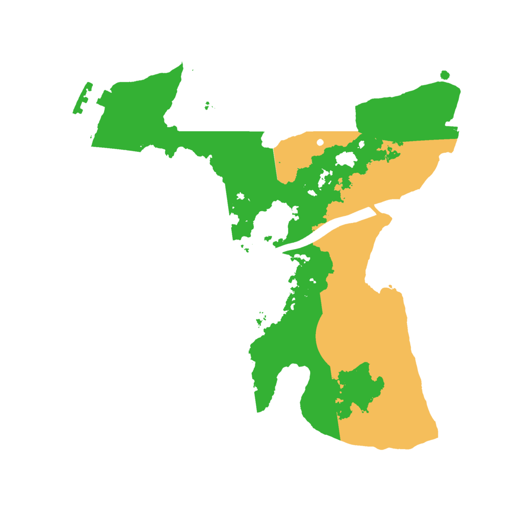 Biome Rust Map: Procedural Map, Size: 2300, Seed: 49657