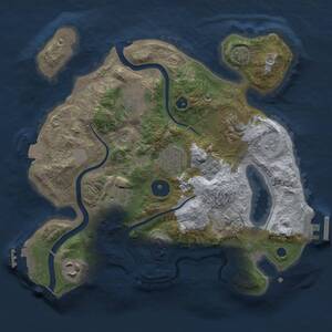 Thumbnail Rust Map: Procedural Map, Size: 2800, Seed: 1468206134, 12 Monuments