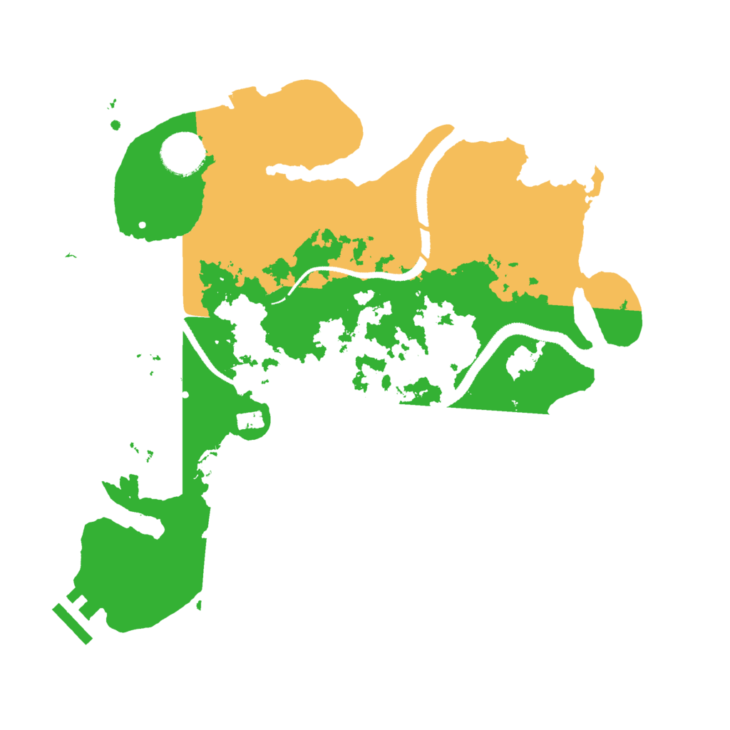 Biome Rust Map: Procedural Map, Size: 3000, Seed: 2380679