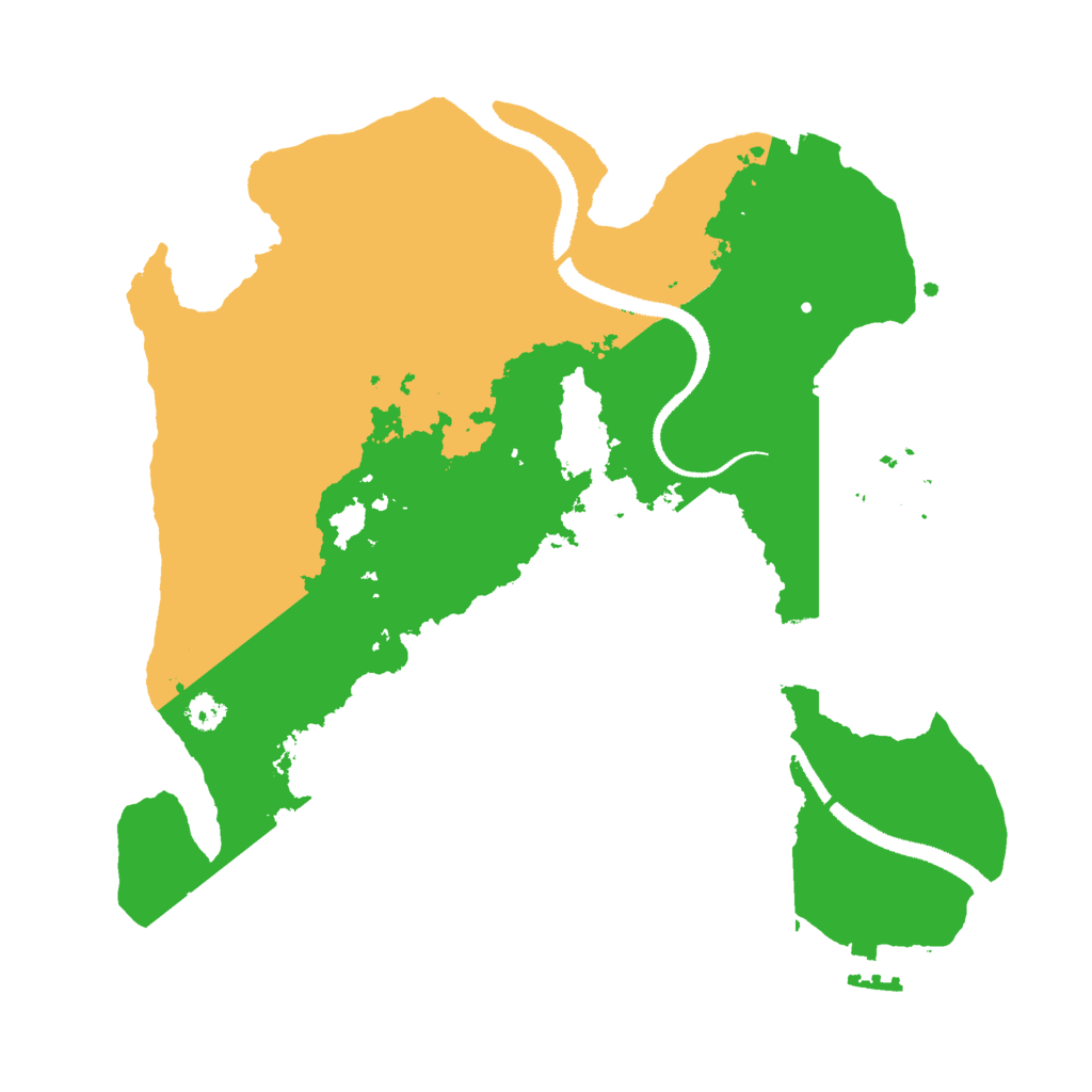 Biome Rust Map: Procedural Map, Size: 3000, Seed: 16832109