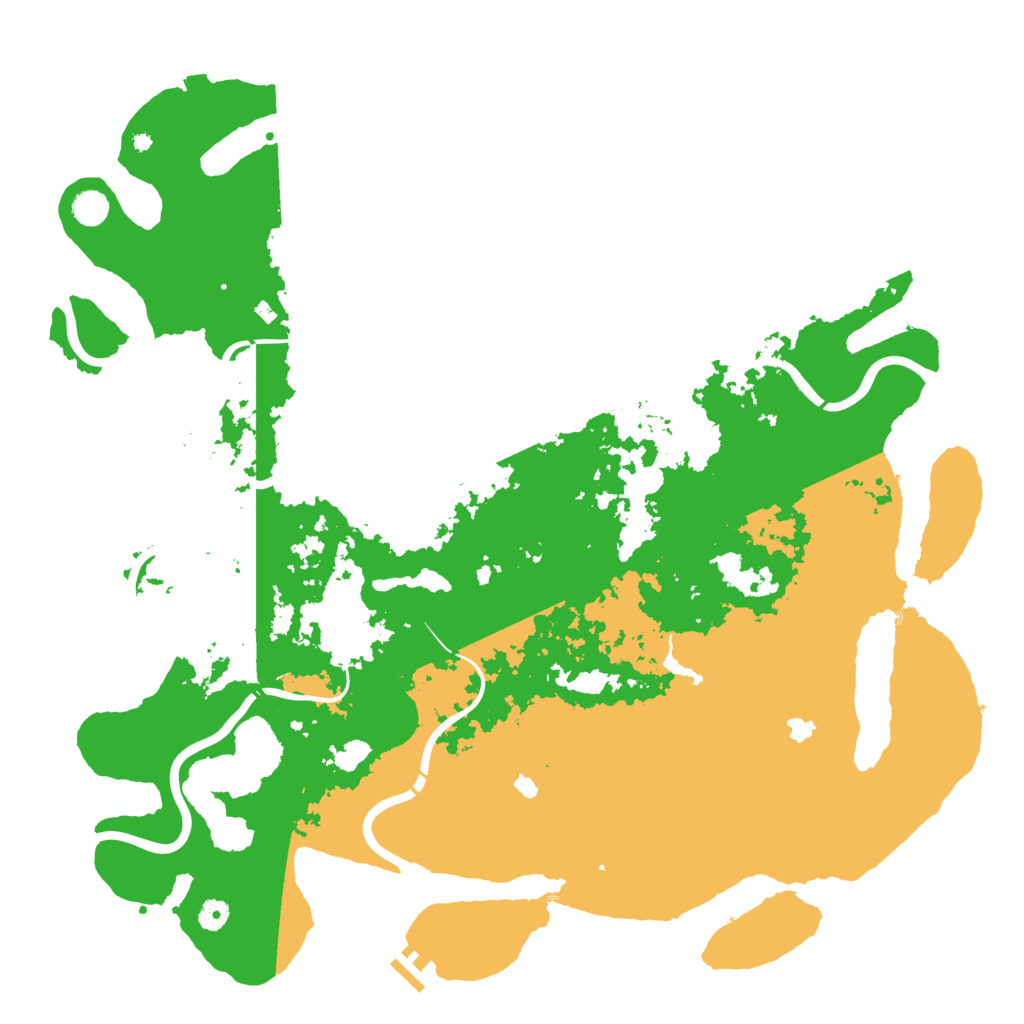 Biome Rust Map: Procedural Map, Size: 5000, Seed: 7413577