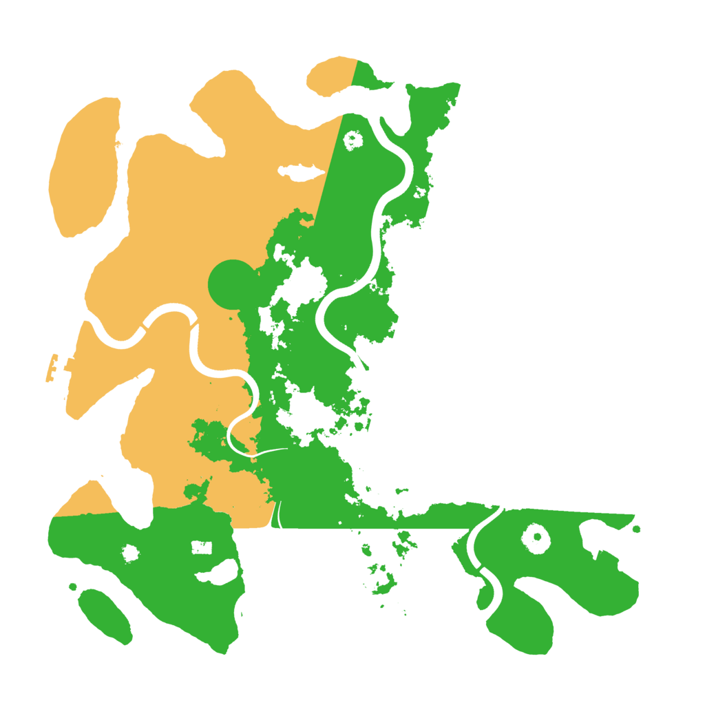 Biome Rust Map: Procedural Map, Size: 3700, Seed: 1745855868