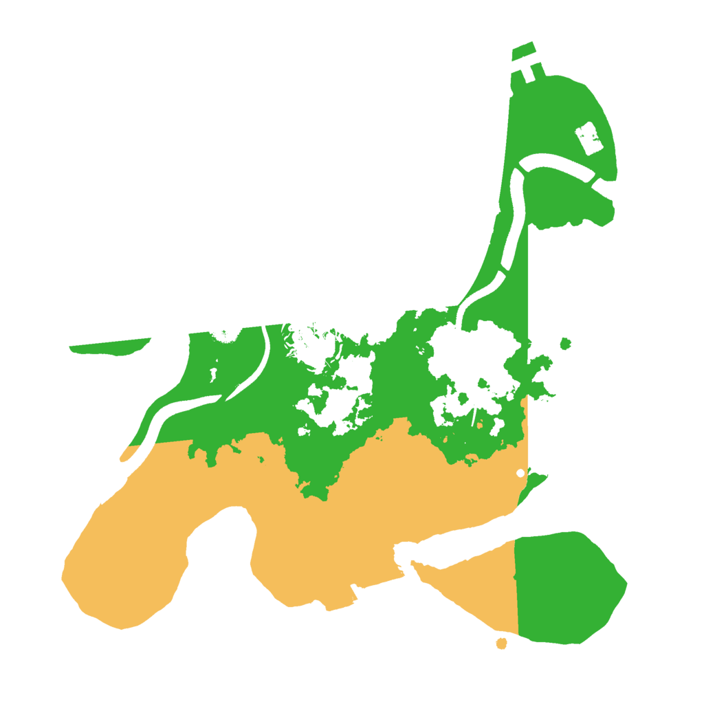 Biome Rust Map: Procedural Map, Size: 2500, Seed: 1123146895