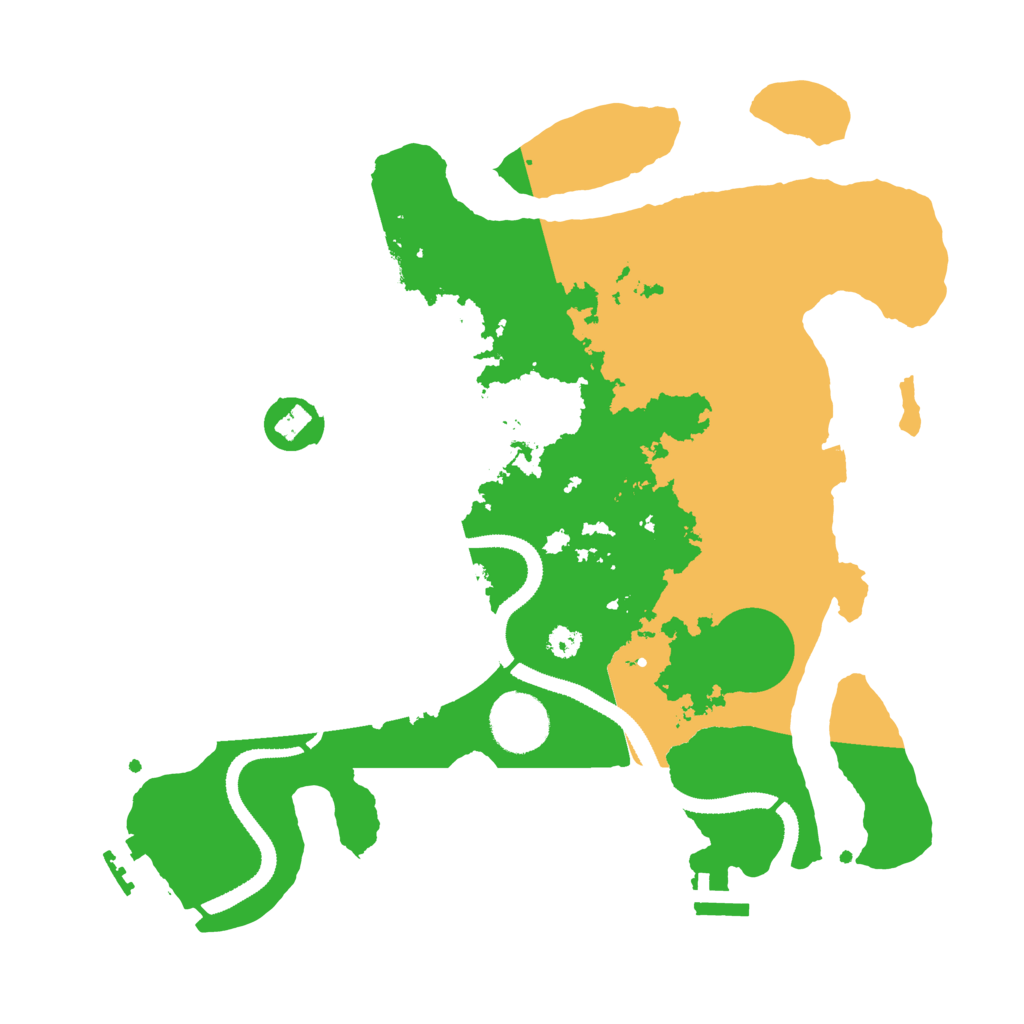 Biome Rust Map: Procedural Map, Size: 3200, Seed: 13000