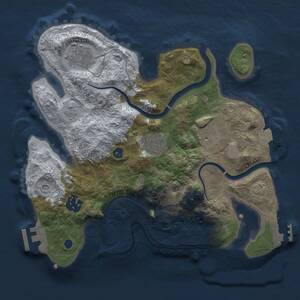 Thumbnail Rust Map: Procedural Map, Size: 2800, Seed: 332809648, 10 Monuments
