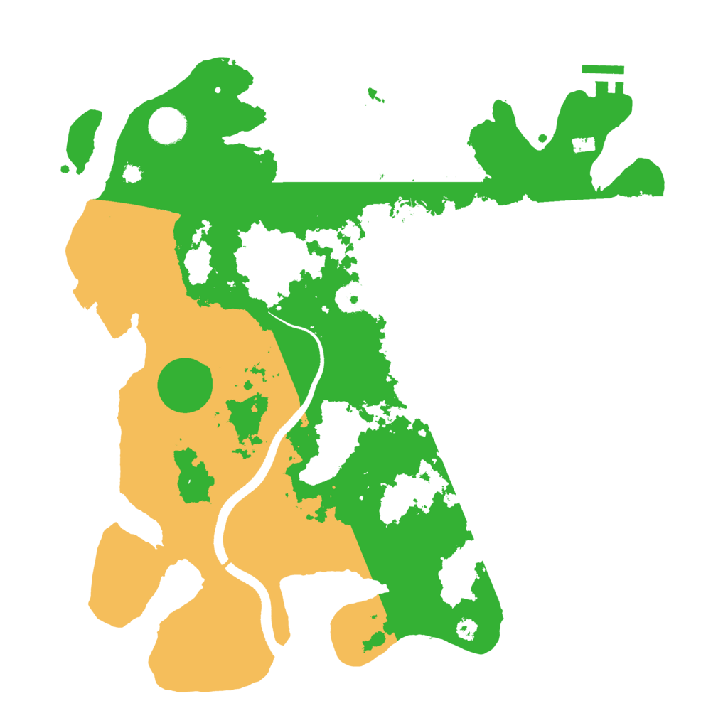Biome Rust Map: Procedural Map, Size: 3500, Seed: 481771804