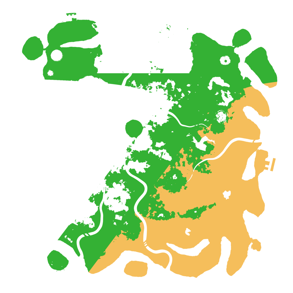 Biome Rust Map: Procedural Map, Size: 4500, Seed: 254228711