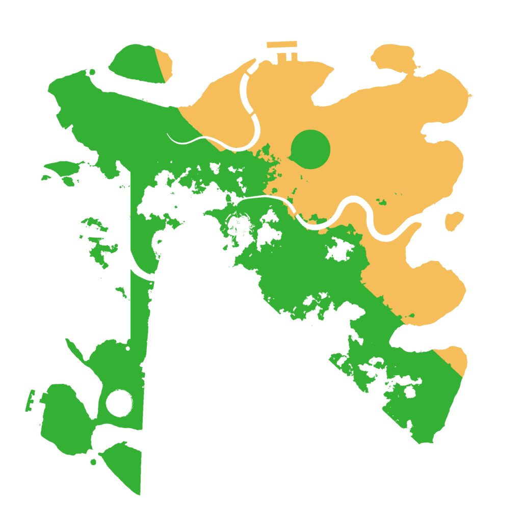 Biome Rust Map: Procedural Map, Size: 3500, Seed: 18249751