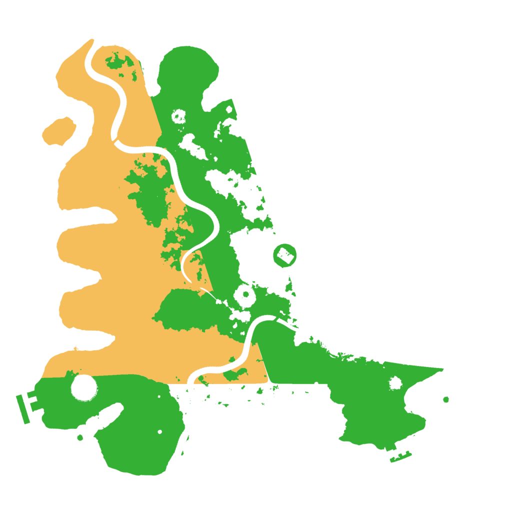 Biome Rust Map: Procedural Map, Size: 3500, Seed: 42244