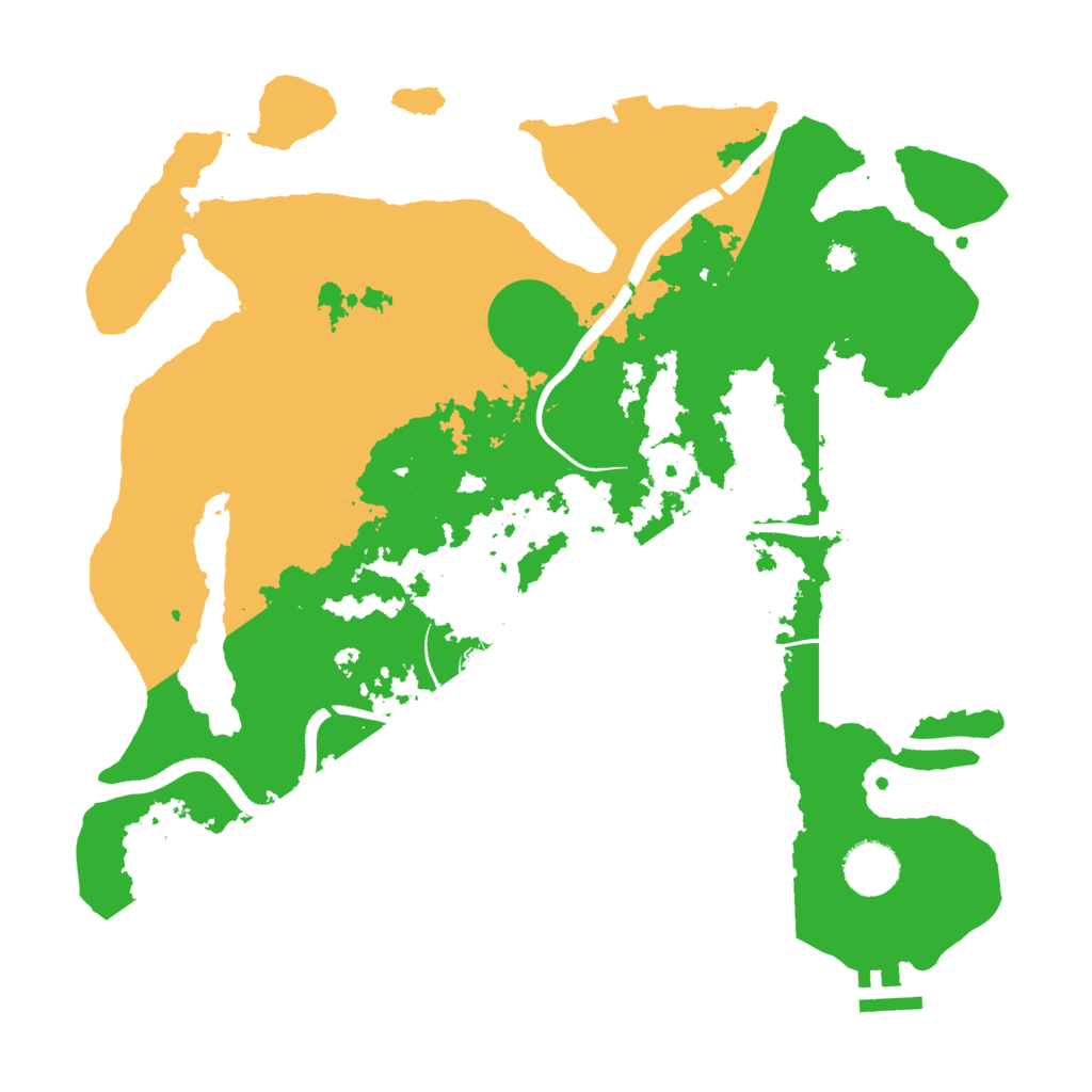 Biome Rust Map: Procedural Map, Size: 3500, Seed: 2143975839