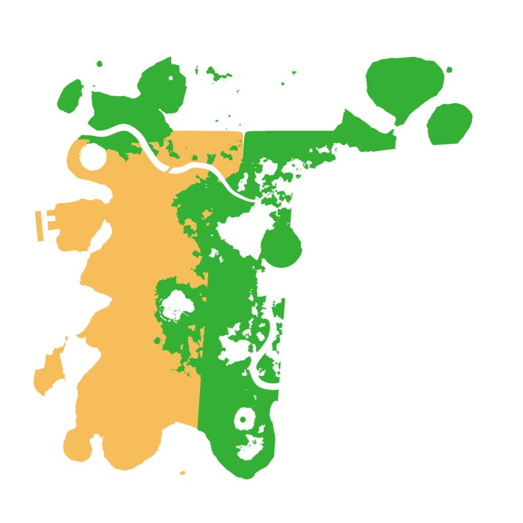 Biome Rust Map: Procedural Map, Size: 3500, Seed: 5273457
