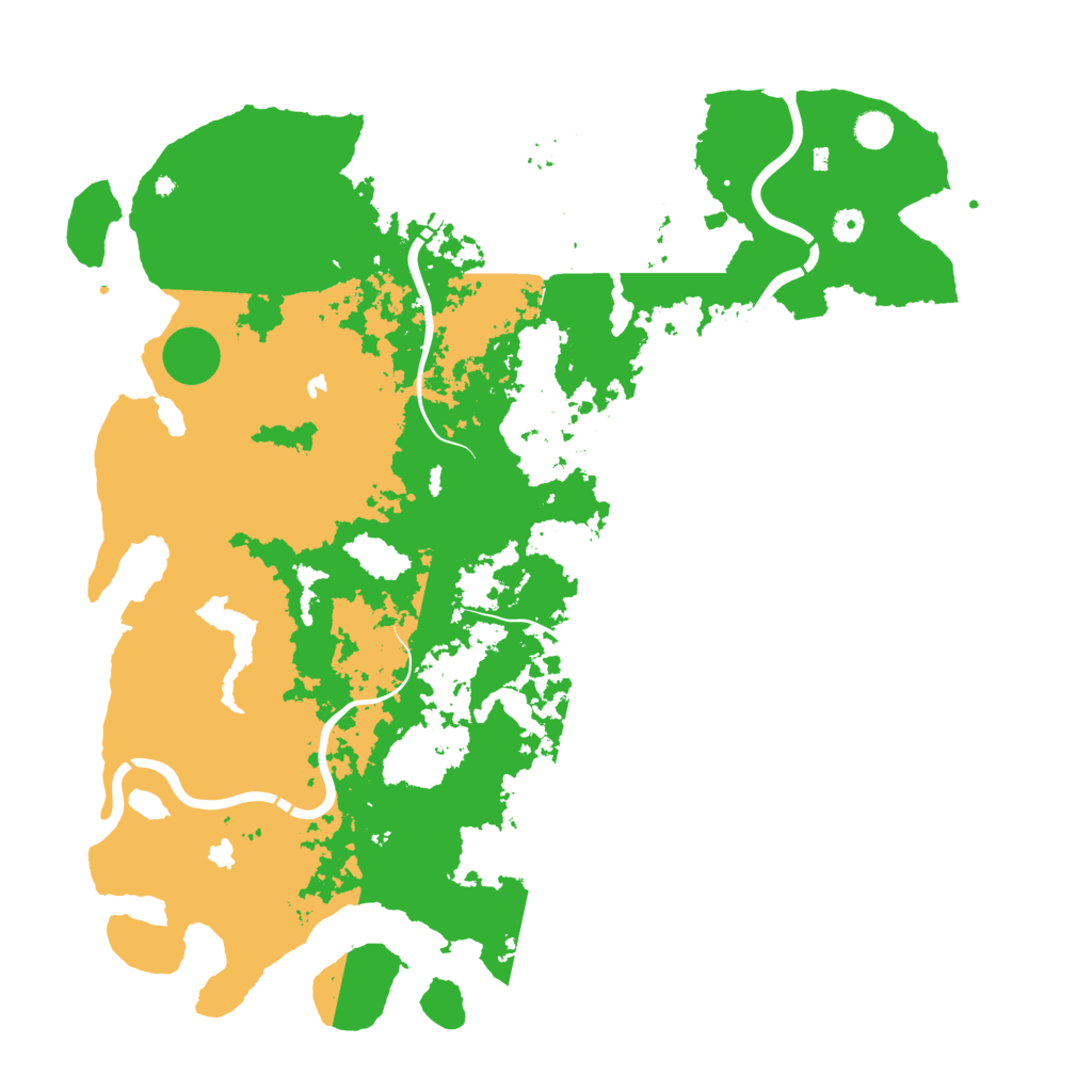 Biome Rust Map: Procedural Map, Size: 5000, Seed: 49998