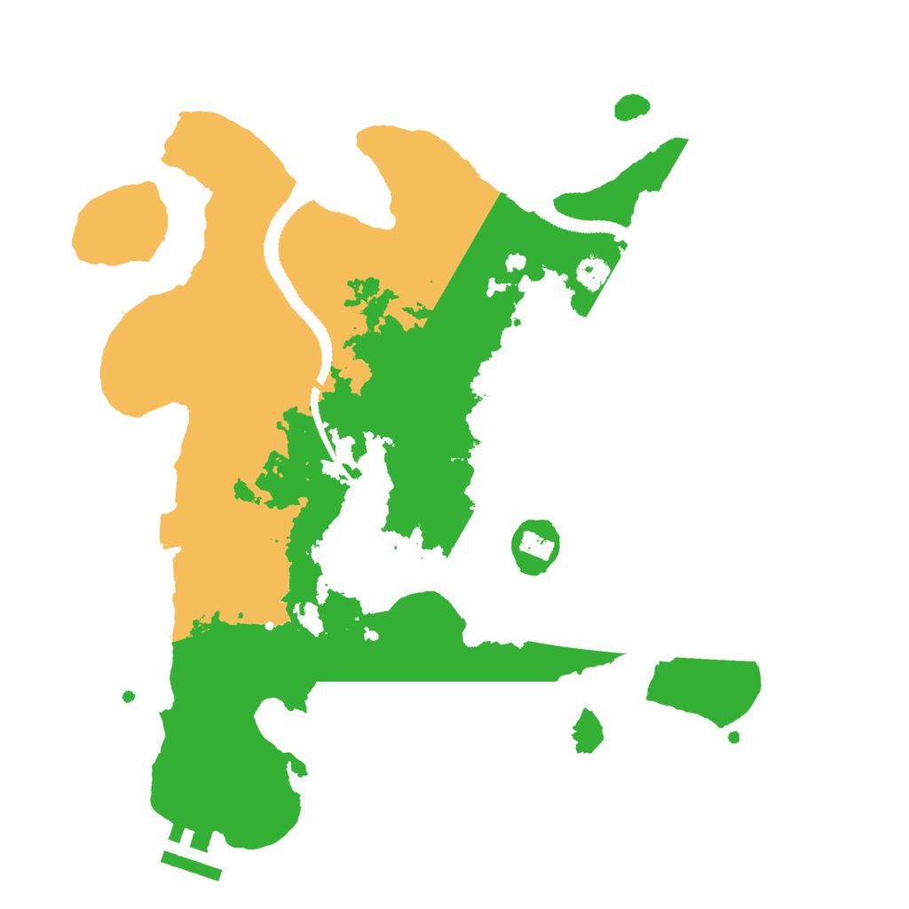 Biome Rust Map: Procedural Map, Size: 3000, Seed: 54984