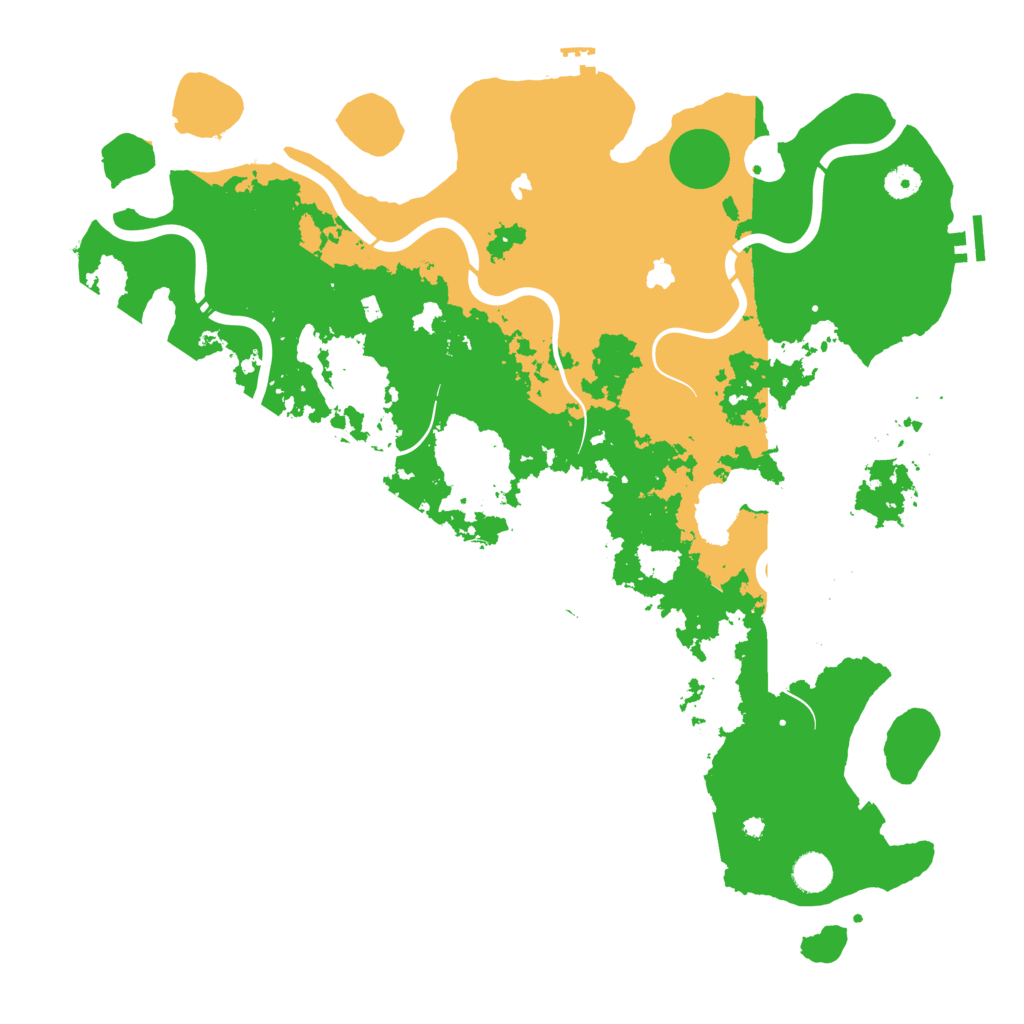 Biome Rust Map: Procedural Map, Size: 4500, Seed: 19741901