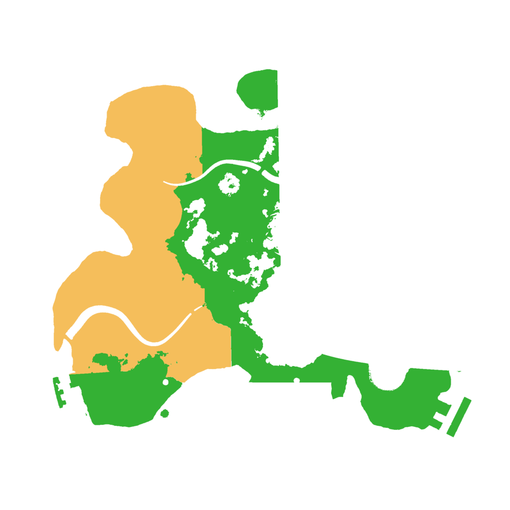 Biome Rust Map: Procedural Map, Size: 2500, Seed: 534719736