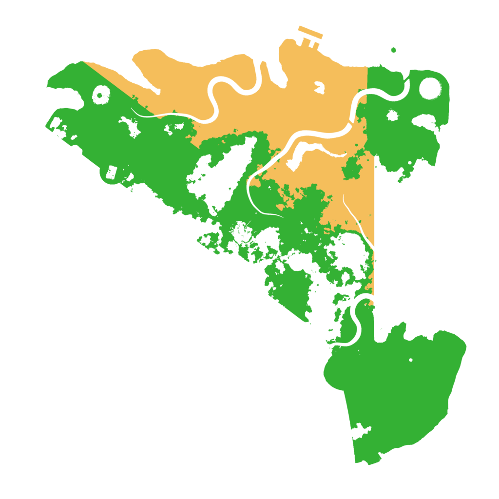 Biome Rust Map: Procedural Map, Size: 4000, Seed: 3425