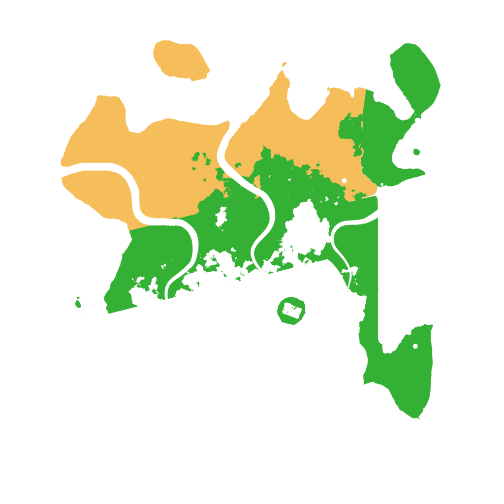 Biome Rust Map: Procedural Map, Size: 3000, Seed: 251970