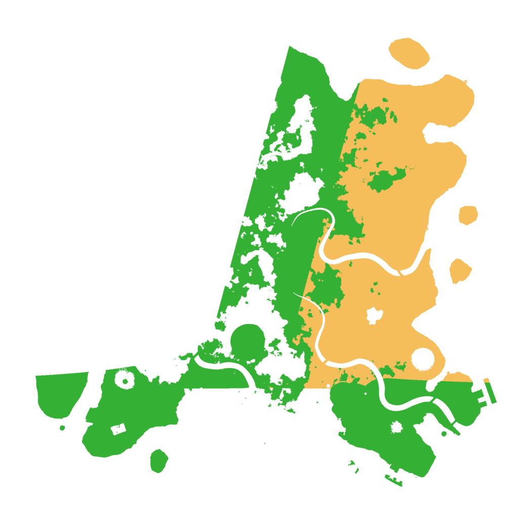 Biome Rust Map: Procedural Map, Size: 4000, Seed: 135791