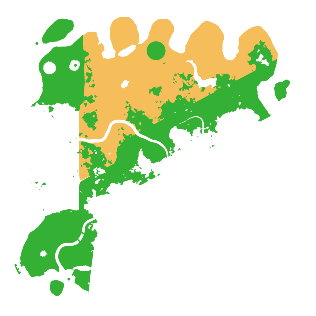 Biome Rust Map: Procedural Map, Size: 4445, Seed: 481981