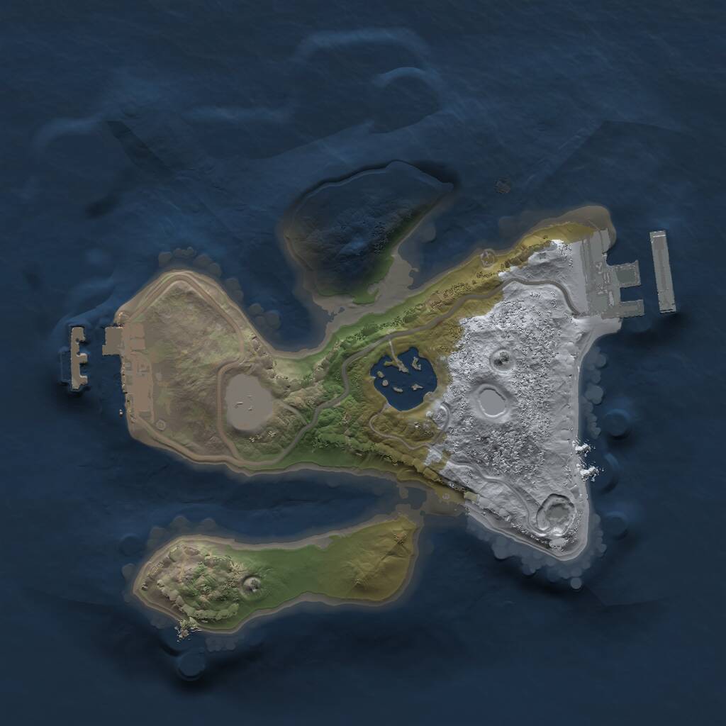 Rust Map: Procedural Map, Size: 1800, Seed: 41708578, 4 Monuments