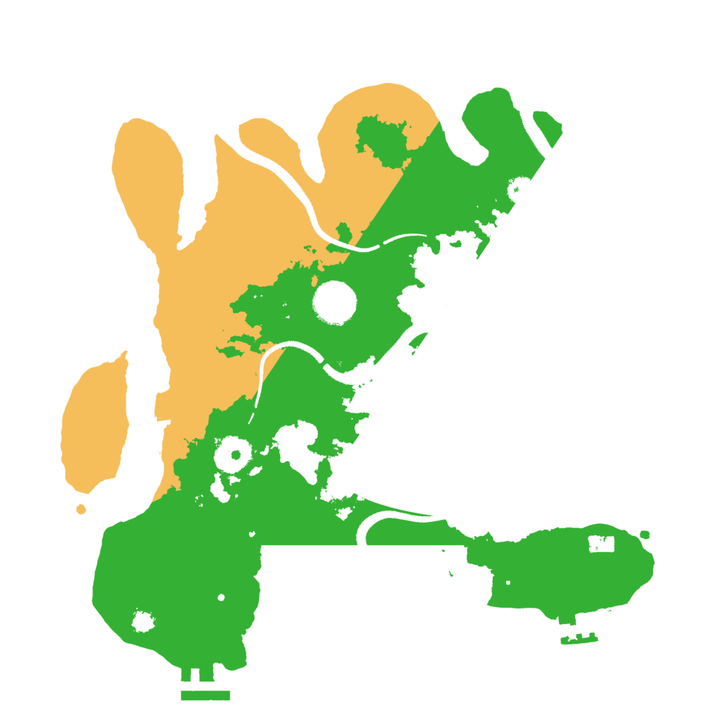 Biome Rust Map: Procedural Map, Size: 3000, Seed: 7120834