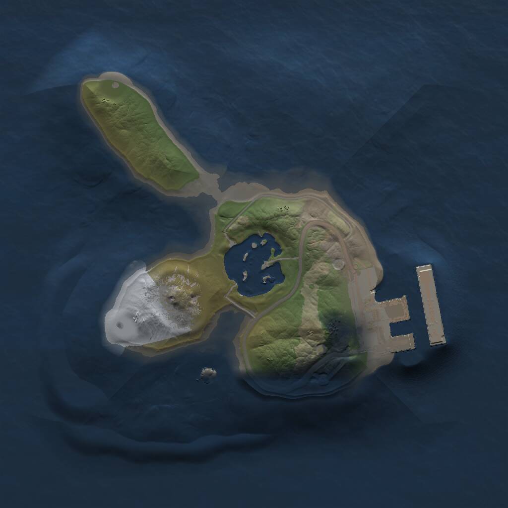 Rust Map: Procedural Map, Size: 1280, Seed: 737318021, 3 Monuments