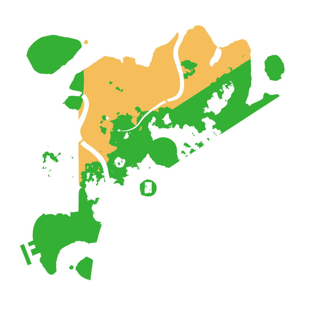 Biome Rust Map: Procedural Map, Size: 3000, Seed: 19484