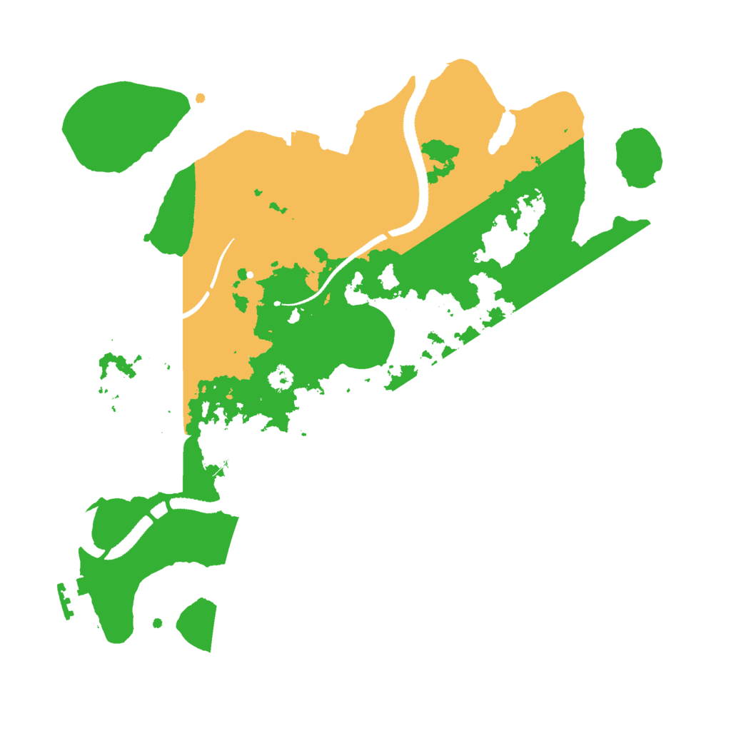 Biome Rust Map: Procedural Map, Size: 3000, Seed: 19484