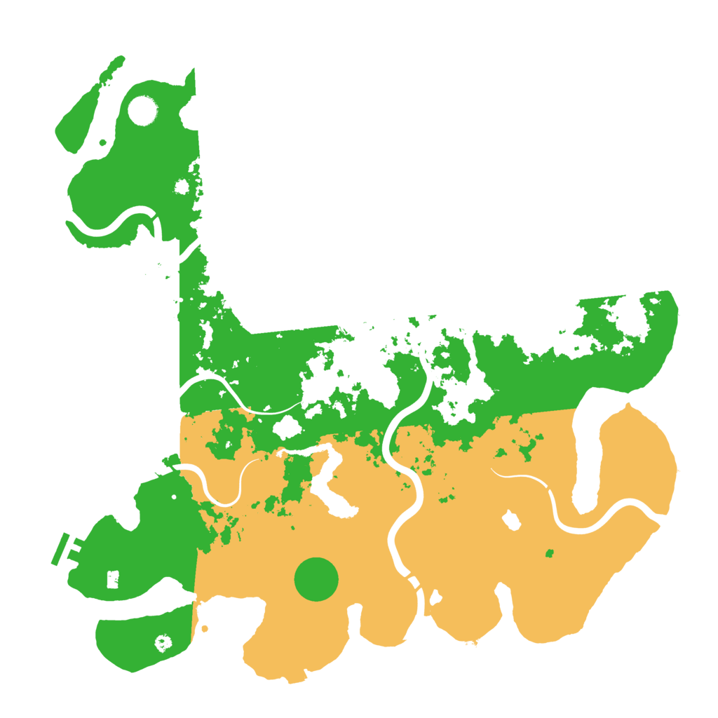 Biome Rust Map: Procedural Map, Size: 4300, Seed: 79843323
