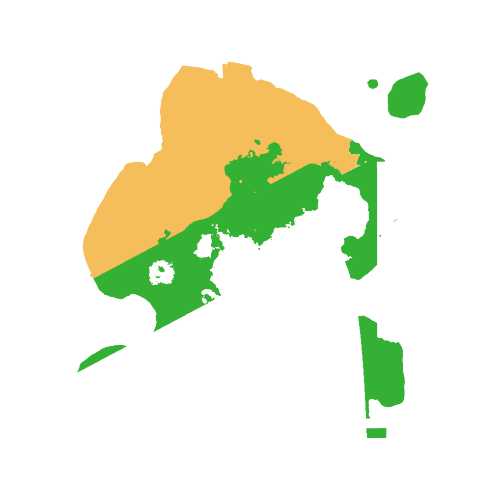 Biome Rust Map: Procedural Map, Size: 2000, Seed: 6735