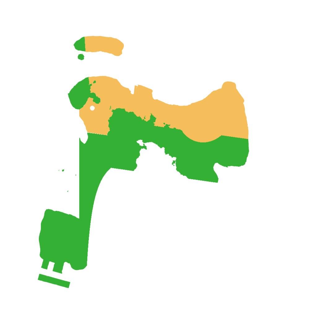 Biome Rust Map: Procedural Map, Size: 2000, Seed: 6955