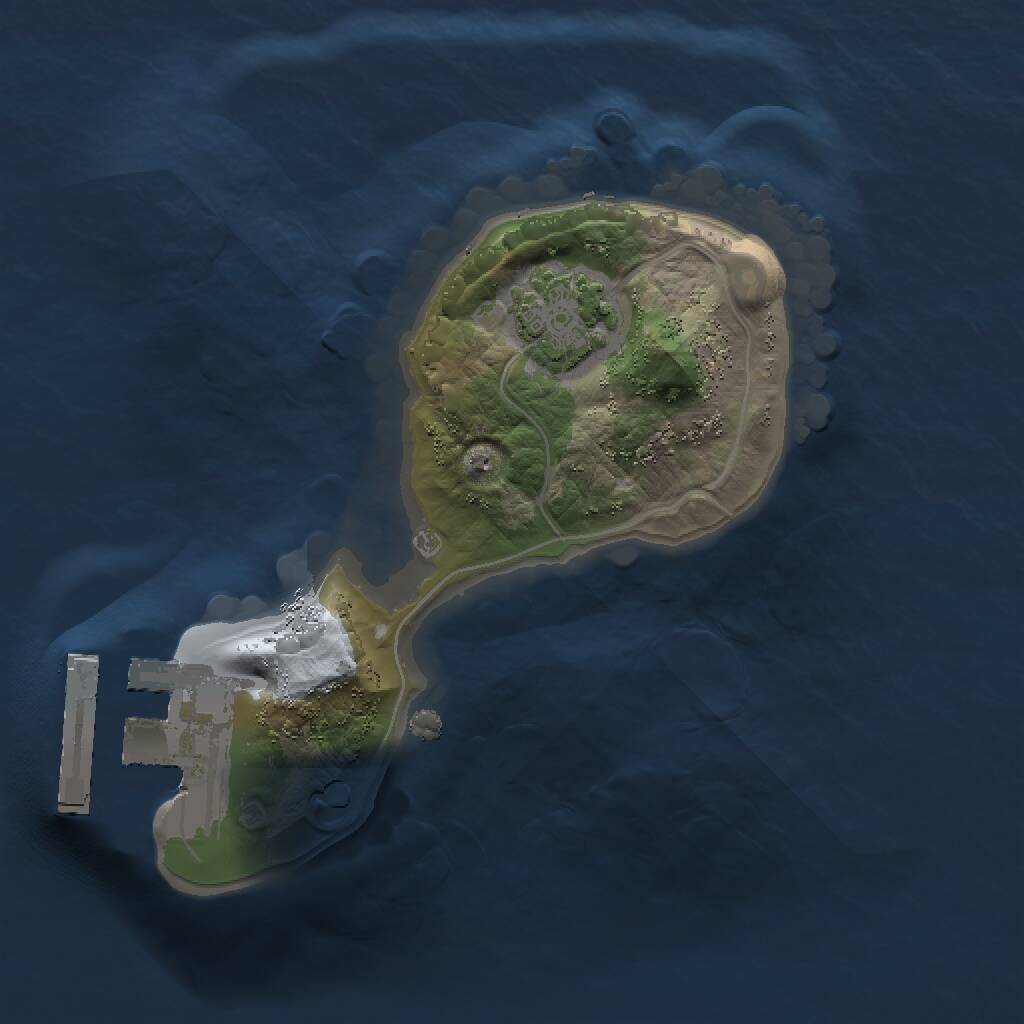 Rust Map: Procedural Map, Size: 1300, Seed: 326635328, 3 Monuments