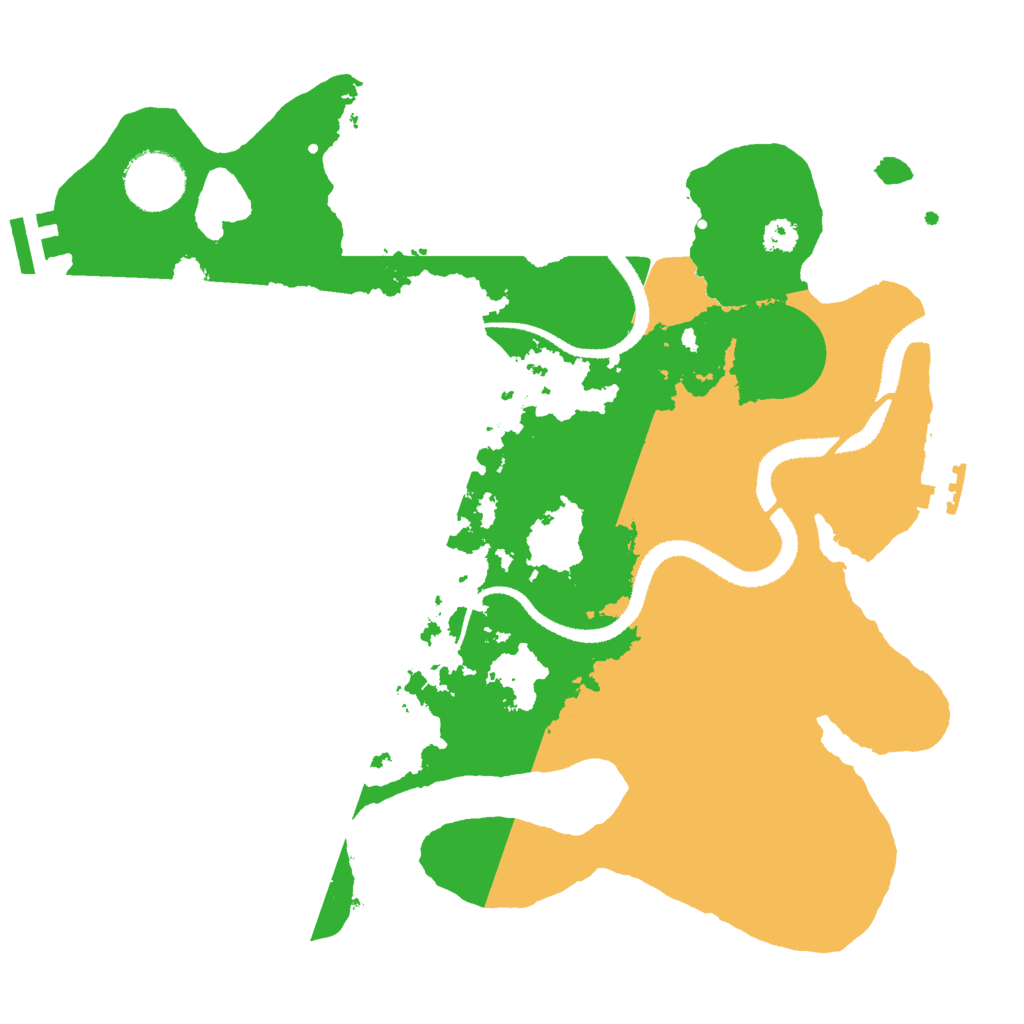 Biome Rust Map: Procedural Map, Size: 3000, Seed: 1752473058