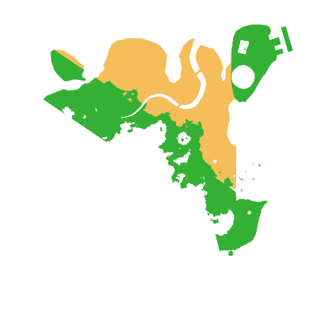 Biome Rust Map: Procedural Map, Size: 2500, Seed: 31426478