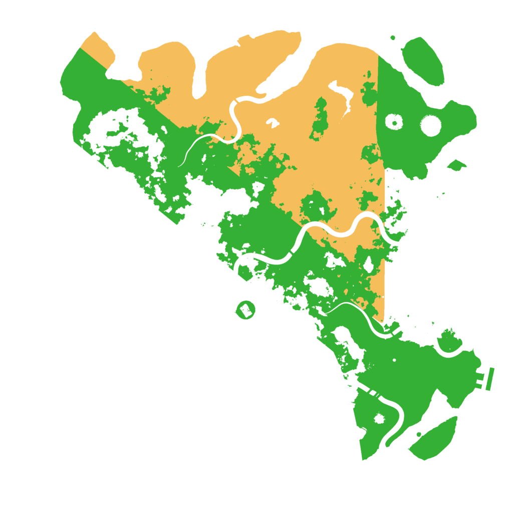 Biome Rust Map: Procedural Map, Size: 4500, Seed: 7598542