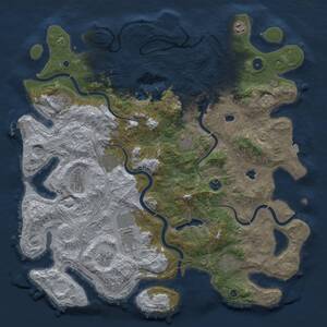 Thumbnail Rust Map: Procedural Map, Size: 4500, Seed: 756532, 16 Monuments