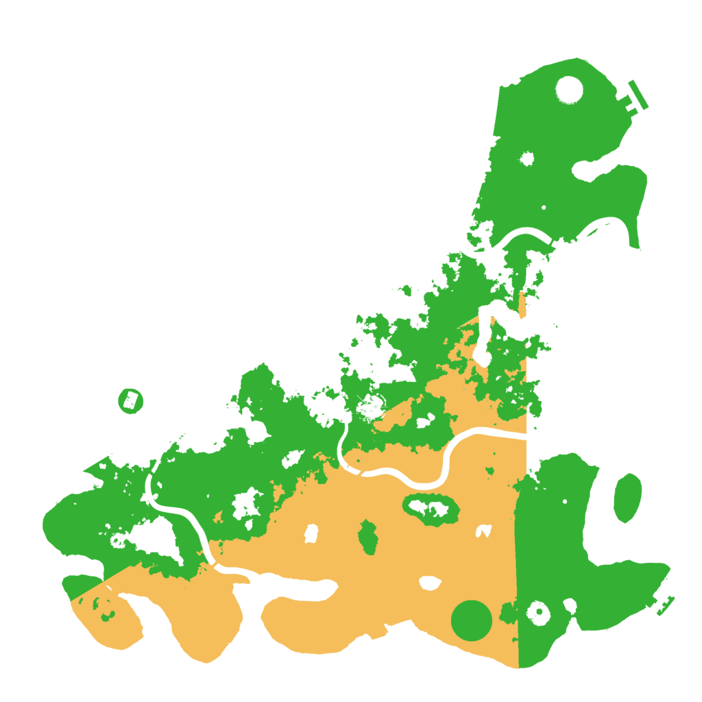 Biome Rust Map: Procedural Map, Size: 4500, Seed: 524094270