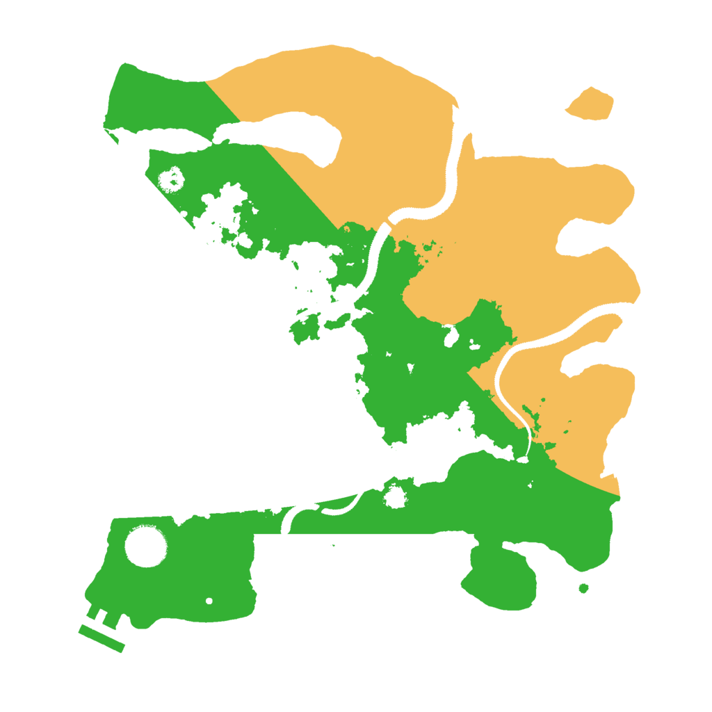 Biome Rust Map: Procedural Map, Size: 3000, Seed: 712374