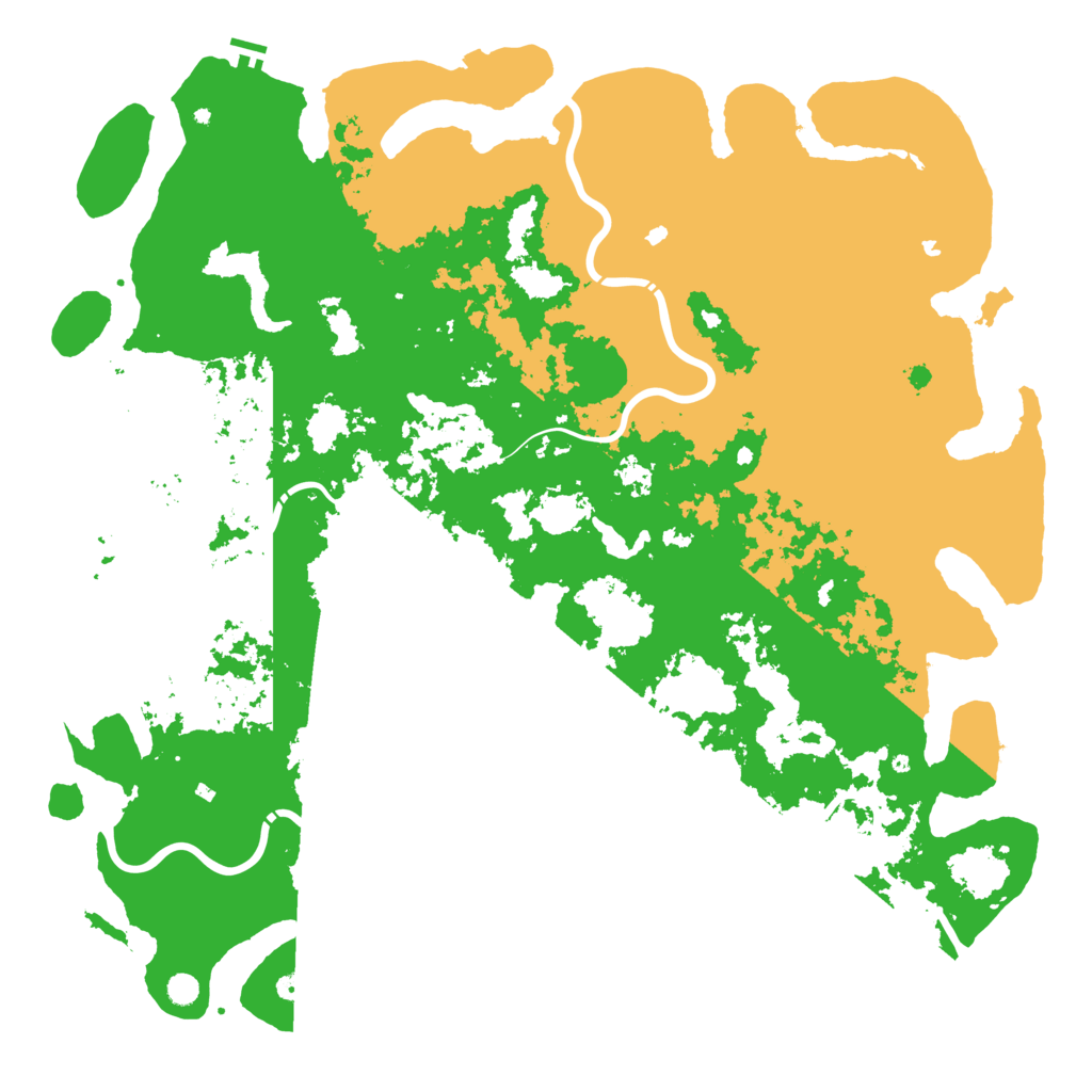 Biome Rust Map: Procedural Map, Size: 6000, Seed: 912226660