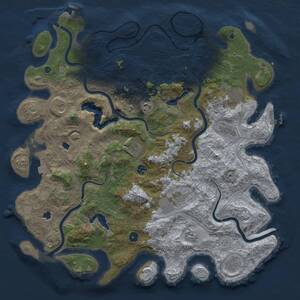 Thumbnail Rust Map: Procedural Map, Size: 4750, Seed: 1576539005, 16 Monuments