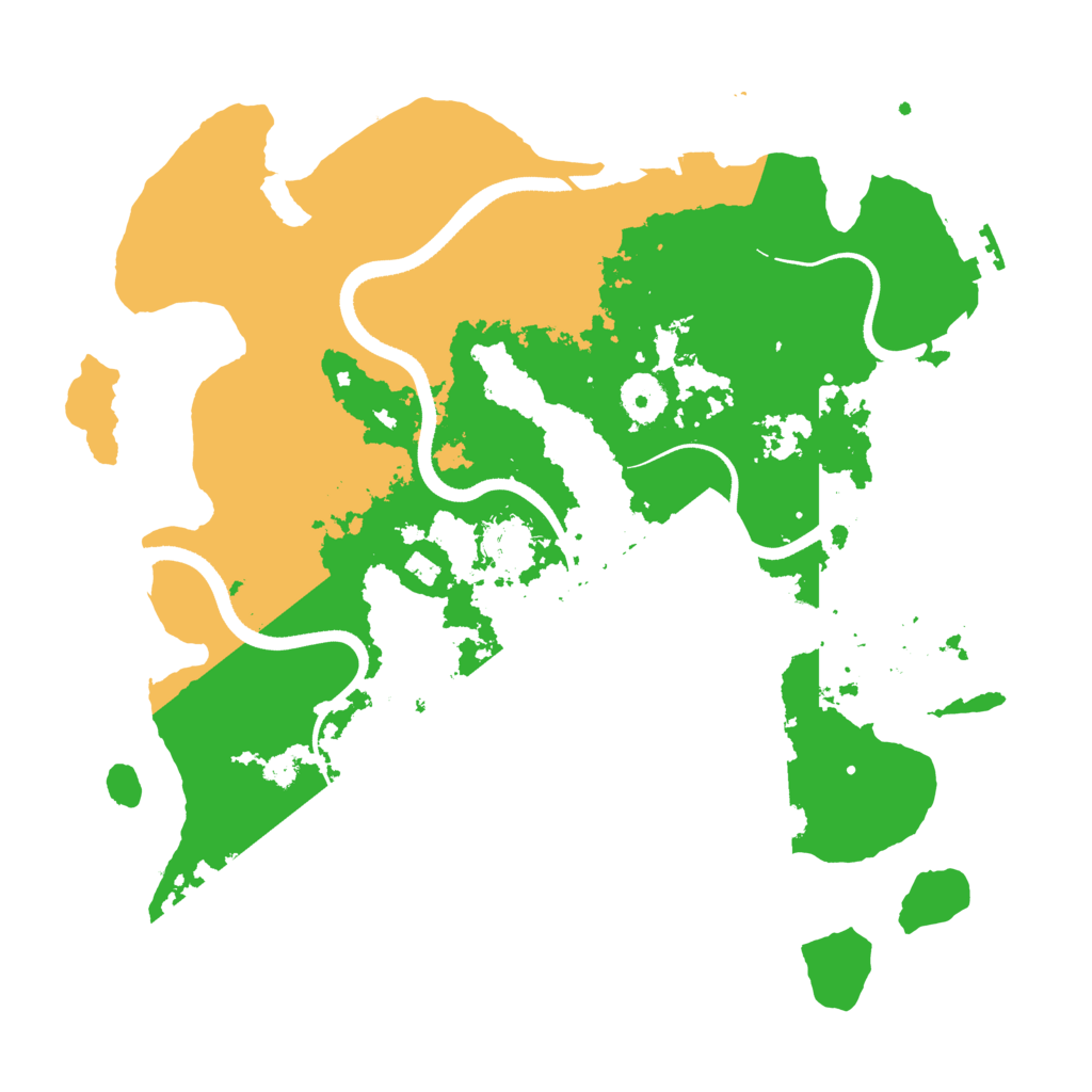 Biome Rust Map: Procedural Map, Size: 3500, Seed: 490094