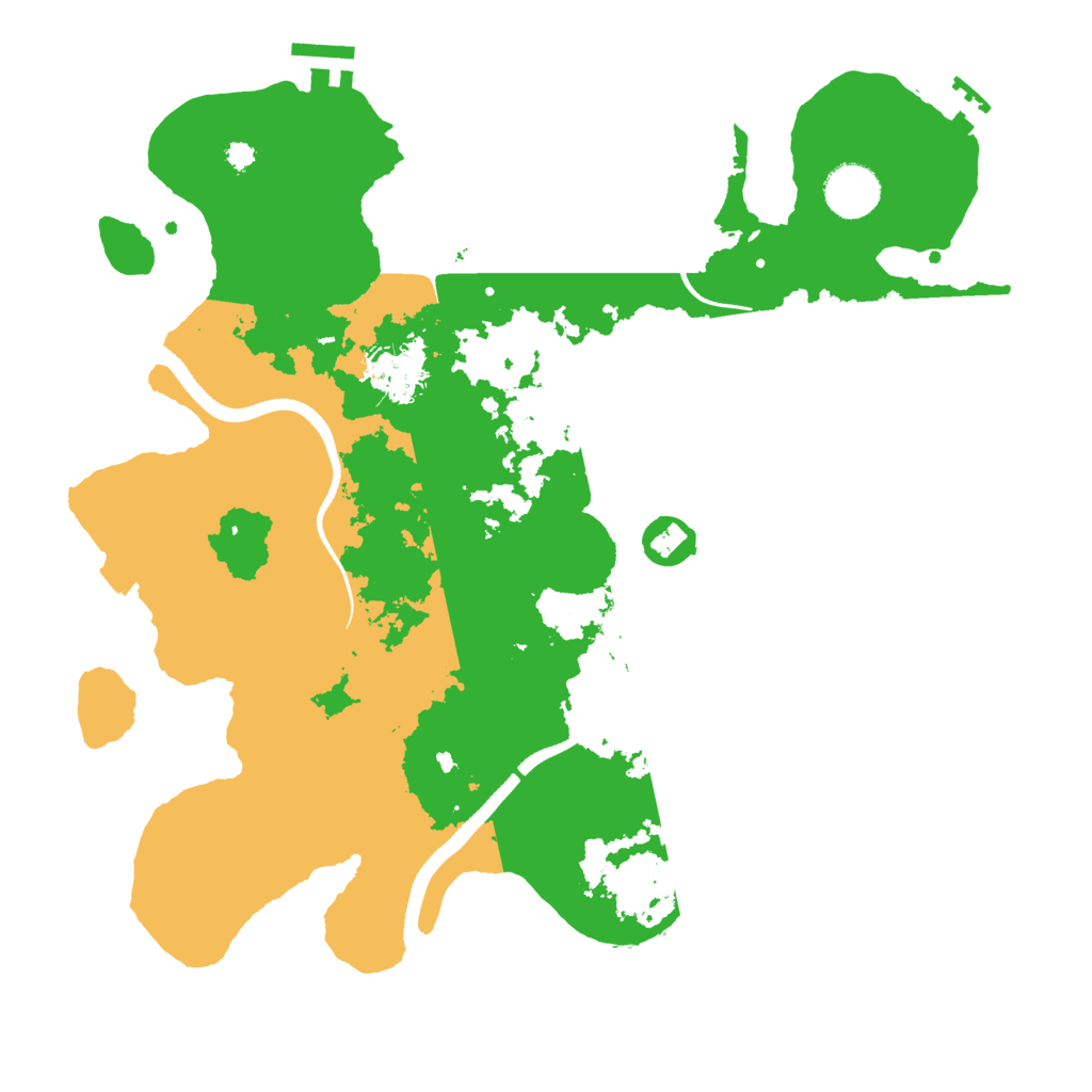 Biome Rust Map: Procedural Map, Size: 3500, Seed: 986891207