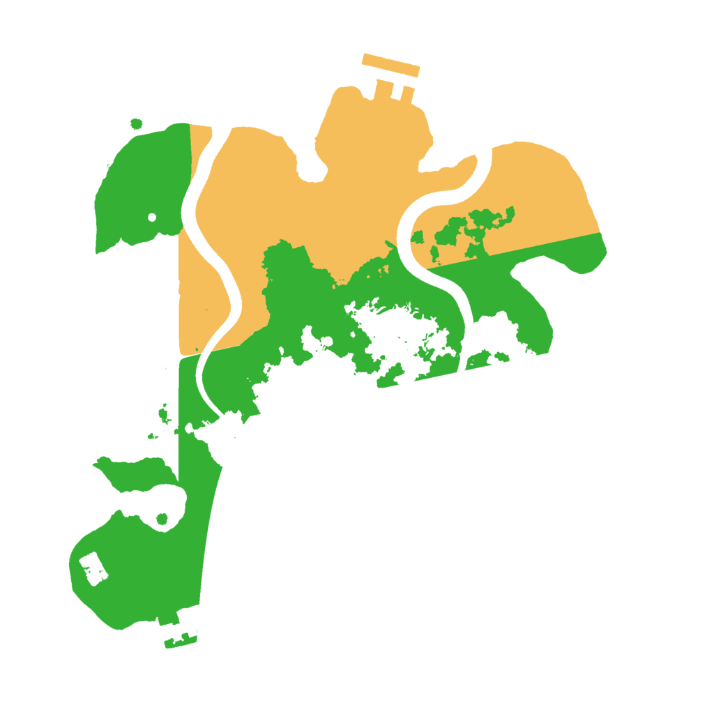 Biome Rust Map: Procedural Map, Size: 2500, Seed: 15185896