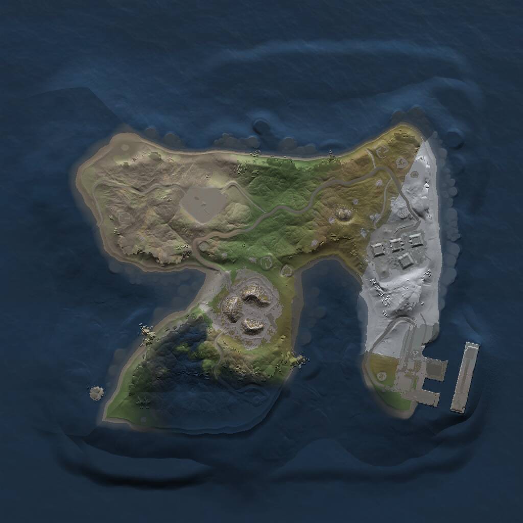 Rust Map: Procedural Map, Size: 1500, Seed: 1748076753, 4 Monuments